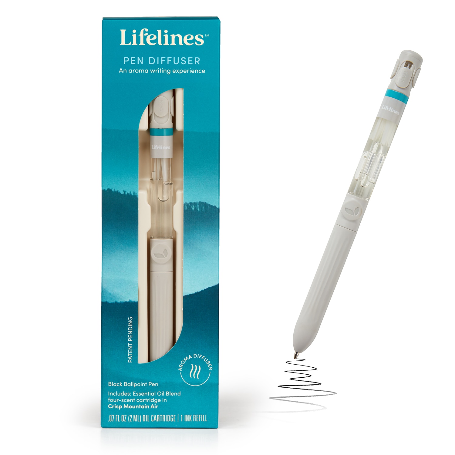 Lifelines Pen Diffuser with 4-Scent Cartridge in Crisp Mountain Air