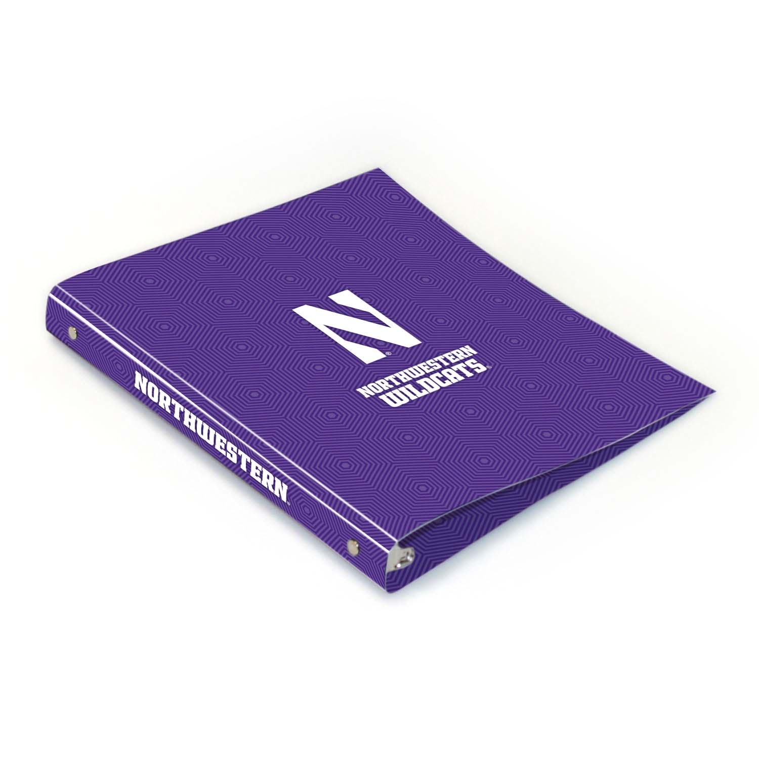 Northwestern University - Evanston Full Color 2 sided Imprinted Flexible 1" Logo 1 Binder 10.5" x 11.5"